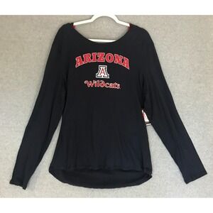 NEW University of Arizona Wildcats Hoodie Womens XXL Scoop Neck Lightweight Blue